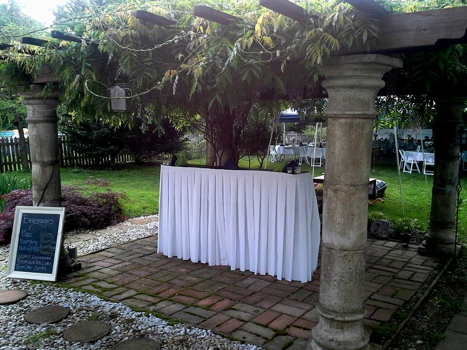Wedding Catering in md Rental Bar Setup