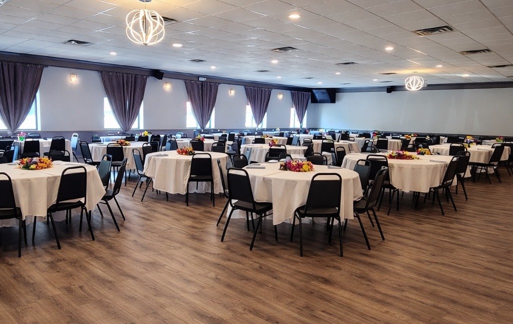 Reflections Full-Service Catering Event Hall. Maryland venue seats 250 guests. MD Caterer, Maryland Catering, BBQ Catering, MD Rentals, Maryland Rentals.