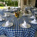 BBQ Catering in md table chair and linen setup