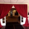Wedding Catering Rentals red drapes