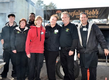 BBQ Catering Employees On Site