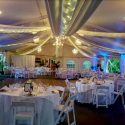 Wedding Catering setup inside tent beautiful